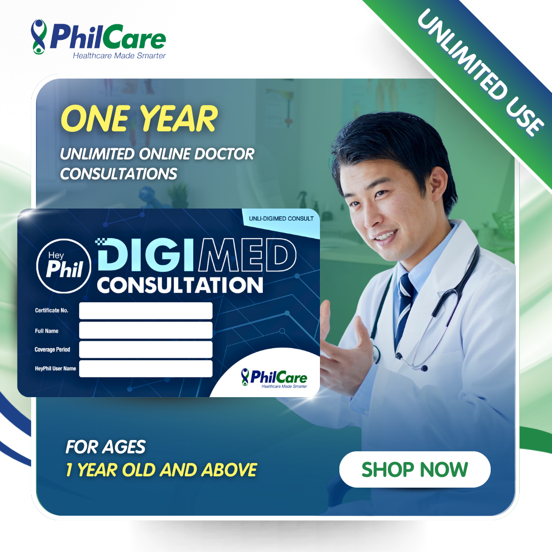 Digimed Doctor Notes Unli-DigiMed – Unlimited Online Doctor Consultations for 1 Year – PHILCARE